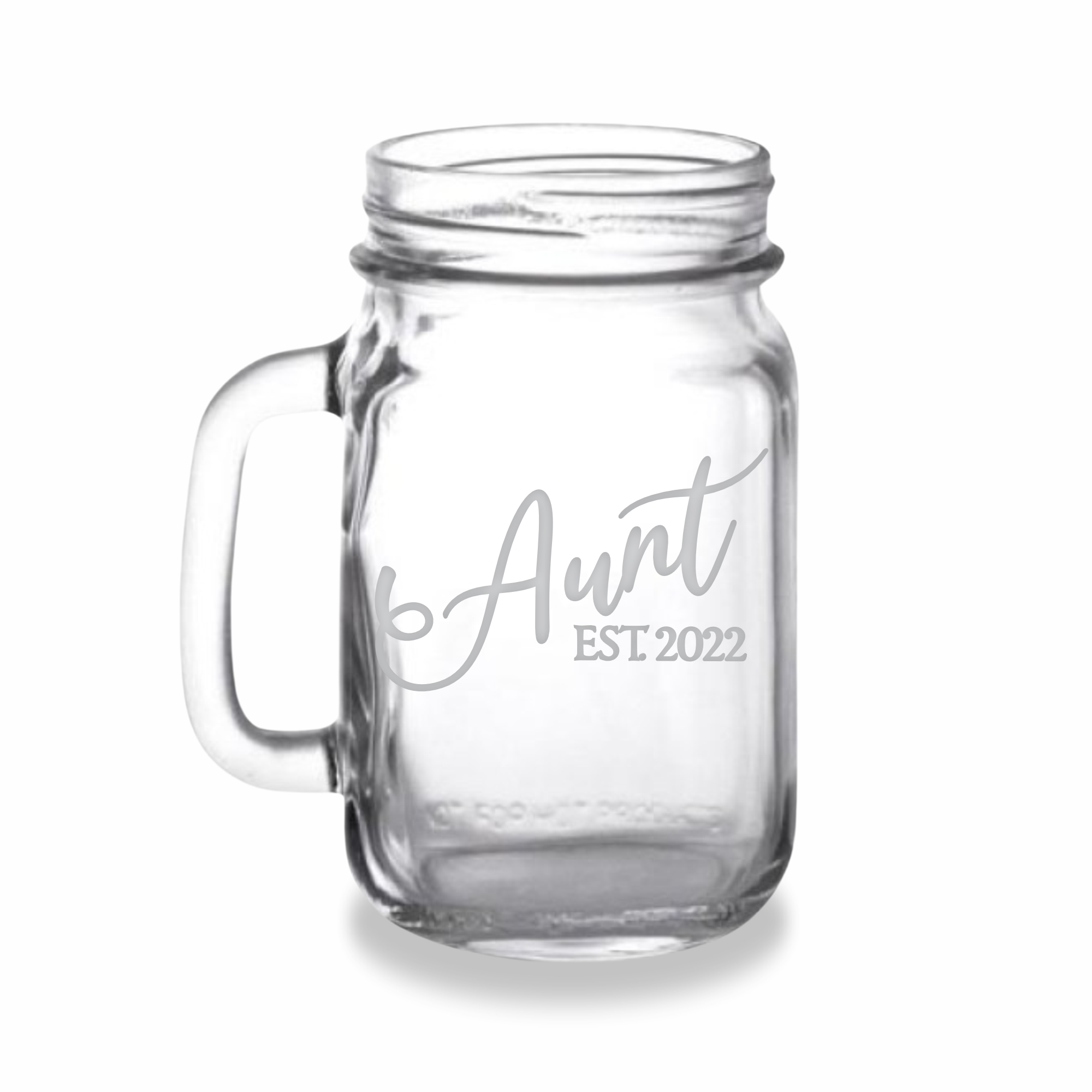 Family Ties | Personalized 16oz Mason Jar with Handle
